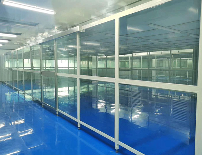流水线草莓视频下载入口又称为生产线洁净室或者组装式草莓视频下载入口，水线生产无尘棚，洁净组装流水线生产草莓视频下载入口，净化风淋流水线