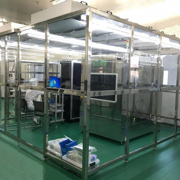 净化棚产品配制 框架：以工业铝材（或不锈钢方通、铁方通喷塑）